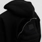 Men's Solid Custom Backpack Zip Up Hoodie